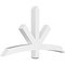 Ekena Millwork Alberta Architectural Grade PVC Gable Bracket, 60"W x 32 1/2"H x 4"D x 4"F, 13/12 Pitch GBP060X33X0404ALB00 - alternate 1